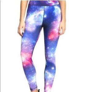 Zone Pro Galaxy Print Activewear Leggings Size L